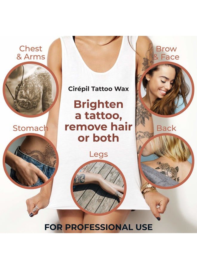 cirepil TATTOO - Sublim Care - 800g, 28.22oz Patented Wax Beads for Tattooed Areas - Illuminates, Redefines & Brightens Skin - Image 2