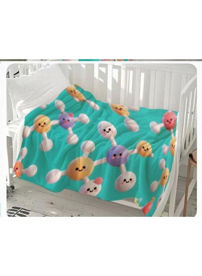 general Children's or student cartoon flannel thin blanket (warm and comfortable, suitable for sleep, games) 100cm*150cm - Image 3