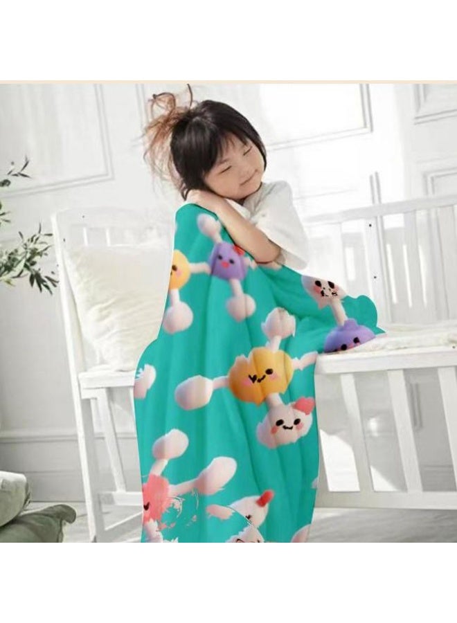 general Children's or student cartoon flannel thin blanket (warm and comfortable, suitable for sleep, games) 100cm*150cm - Image 1