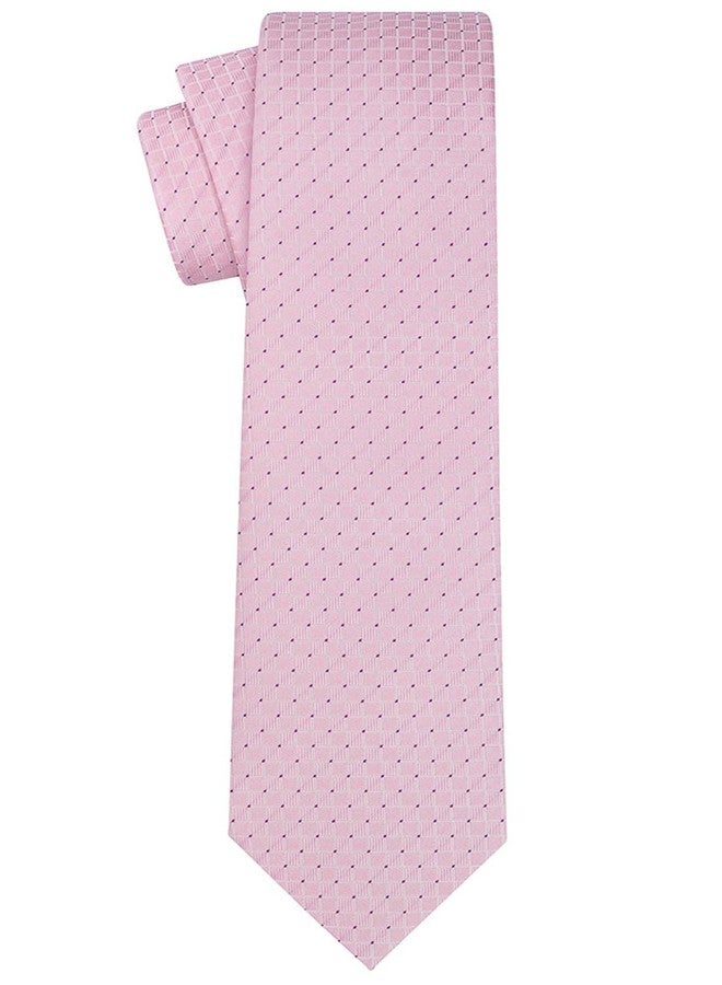 KissTies Mens 63'' XL Extra Long Tie Solid Festive Necktie + Gift Box, Rosy Pink, One size - Image 4