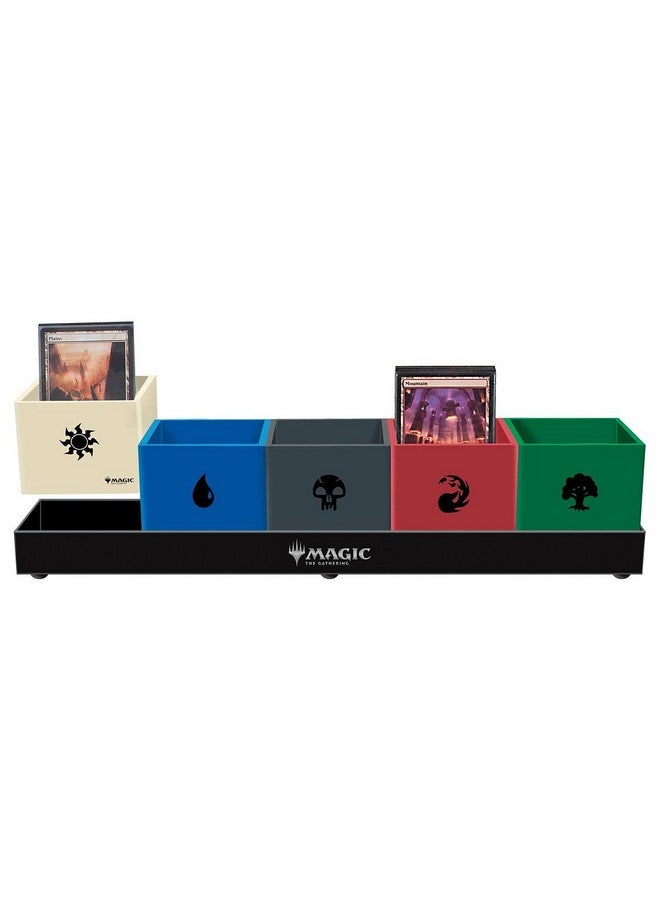 Ultra Pro Ultra Pro Magic: The Gathering Land Station - Hilarious Card Holders for Playing Cards, Canasta Card Holder with Mana Symbols, 5 Satin Trays - A Must-Have for Decks & Collectible Games!  - Image 2