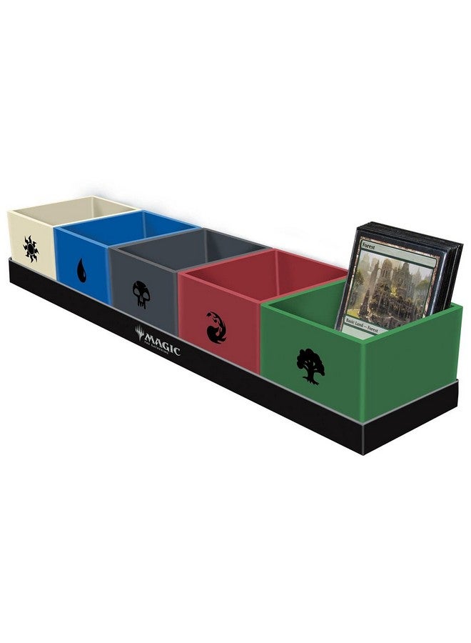 Ultra Pro Ultra Pro Magic: The Gathering Land Station - Hilarious Card Holders for Playing Cards, Canasta Card Holder with Mana Symbols, 5 Satin Trays - A Must-Have for Decks & Collectible Games!  - Image 1
