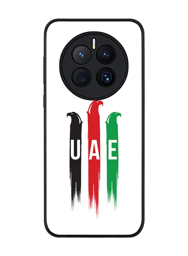 Stylizedd Rugged Black edge case for Huawei Mate 50 Slim fit Soft Case Flexible Rubber Edges Anti Drop TPU Gel Thin Cover - UAE Falcons - Image 1