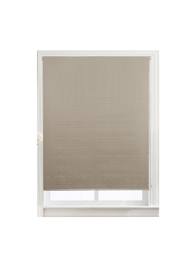 Micasa Easy To Install Durable Material Jacquard Roller Blinds Taupe 240 X 120 Cm 2023Wb073 - Image 1
