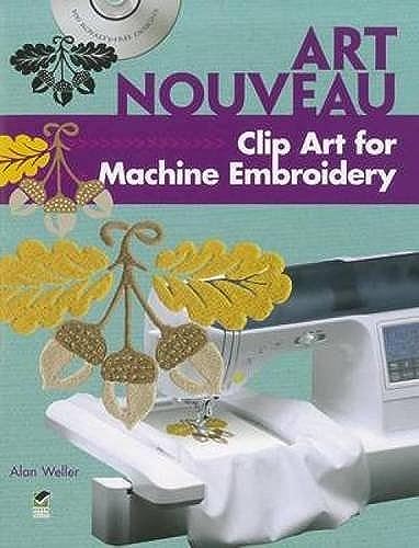 Art Nouveau Clip Art for Machine Embroidery  - Image 2