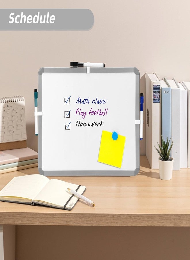 VUSIGN لوحة بيضاء صغيرة قابلة للمسح الجاف من VUSIGN، مقاس 14 × 11 بوصة، لوحة مغناطيسية قابلة للمسح الجاف، لوحة بيضاء صغيرة مع أقلام تلوين للأطفال والطلاب، يمكن وضعها على الثلاجة أو الحائط أو الخزانة - Image 4