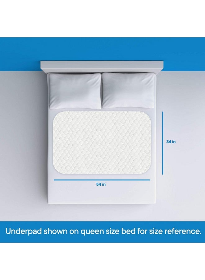 RMS RMS Ultra Soft 4-Layer Washable and Reusable Incontinence Bed Pad - Waterproof Bed Pads, 34"X54"  - Image 3