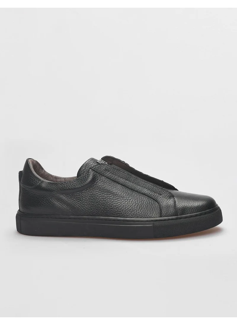 Cabani Leather Black Elastic Men's Sports Shoes