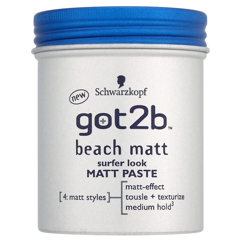 Got2b Schwarzkopf got2b Beach Matt Surfer Look Matt Paste 100ml Pack of 2