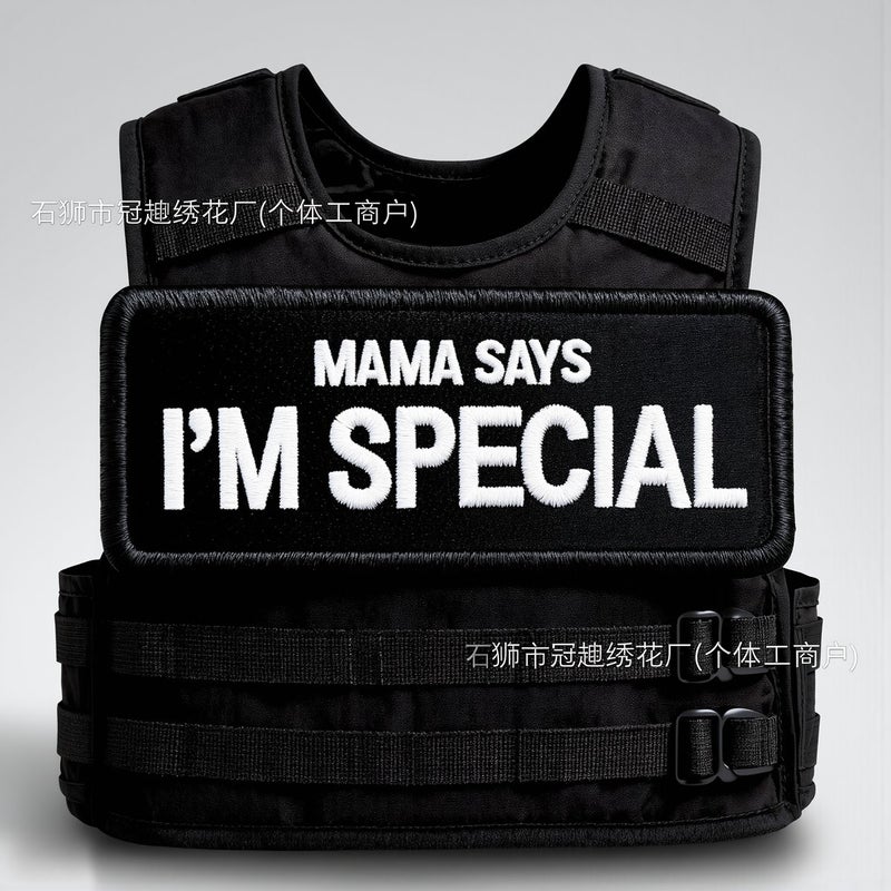 Lightweight Thin Embroidered Patch 9x4cm I'm Special Velcro Easy To Carry No Extra Bulk - Image 1