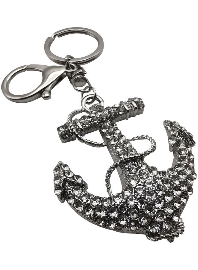 NIBEMINENT Stylish Design Key Chain Silver/Clear - Image 3