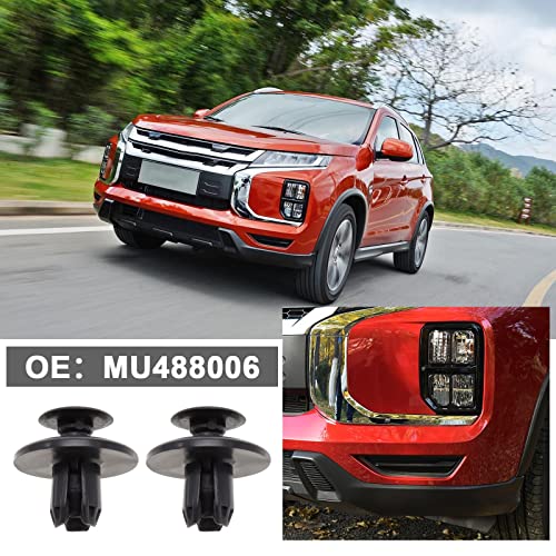 Micro Traders 30Pcs Bumper Trim Fastener Clips Replacement MU488006 Compatible with Mitsubishi Eclipse/Eclipse Cross/Endeavor/Galant Fender Liner Push Type Retainer Clip Fastener - Image 2