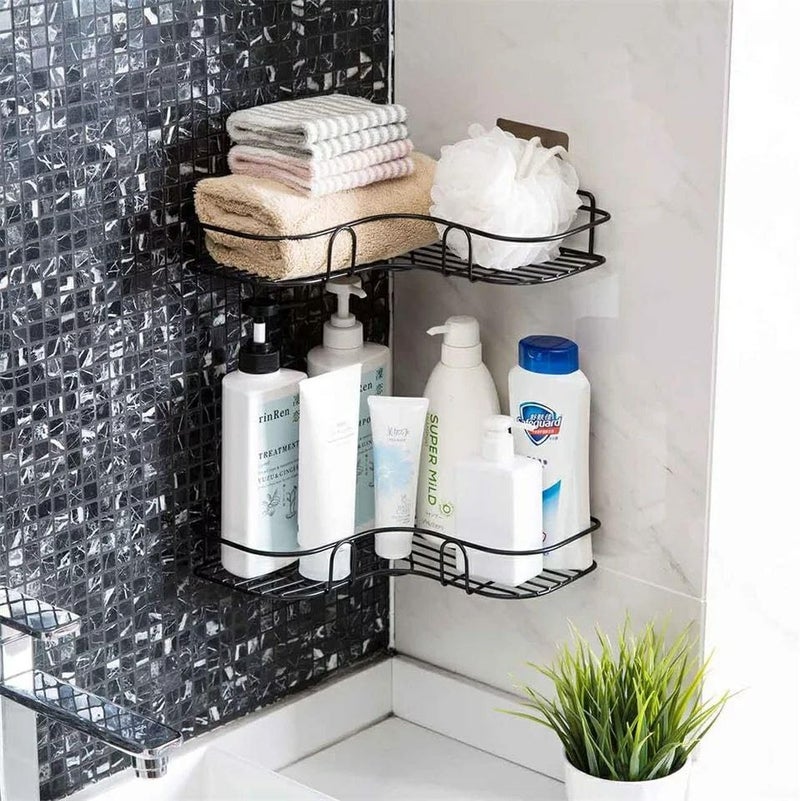 Kitchen Bathroom Wall Mounted Multi - Purpose Corner Shelf, Soap Storage Rack, Shower Shelf, Bathroom Holders & Shelves - Image 4