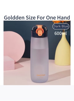 SHOTAY SHOTAY 600 ML Kids & Adults Water Bottles Reusable Leak Proof BPA-Free with Lockable & Fast Flow, One Click Open. For Children School, Office, Gym, Outdoor and Sports Black.  - Image 2