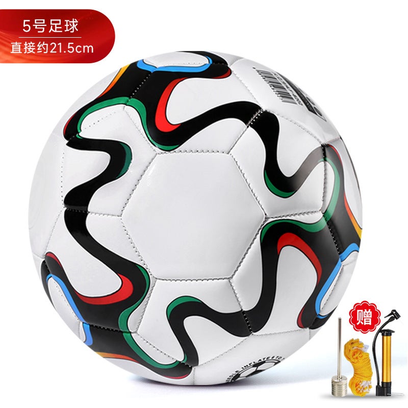 Generic Childrens Football No.4 Primary and Secondary School Students No.4 No.5 World Cup Training Competition Wear-resistant Explosion-proof Students Special for Senior High School Entrance Examination 5#World cup football