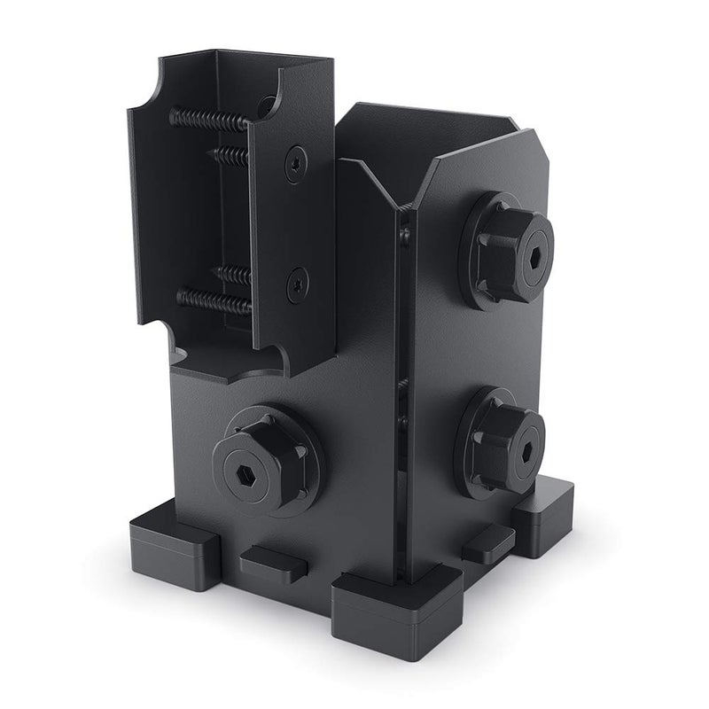 Ozco 51731 Ironwood 4x4 Single Rail Saddle Black Galvanized Steel 1 per Pack