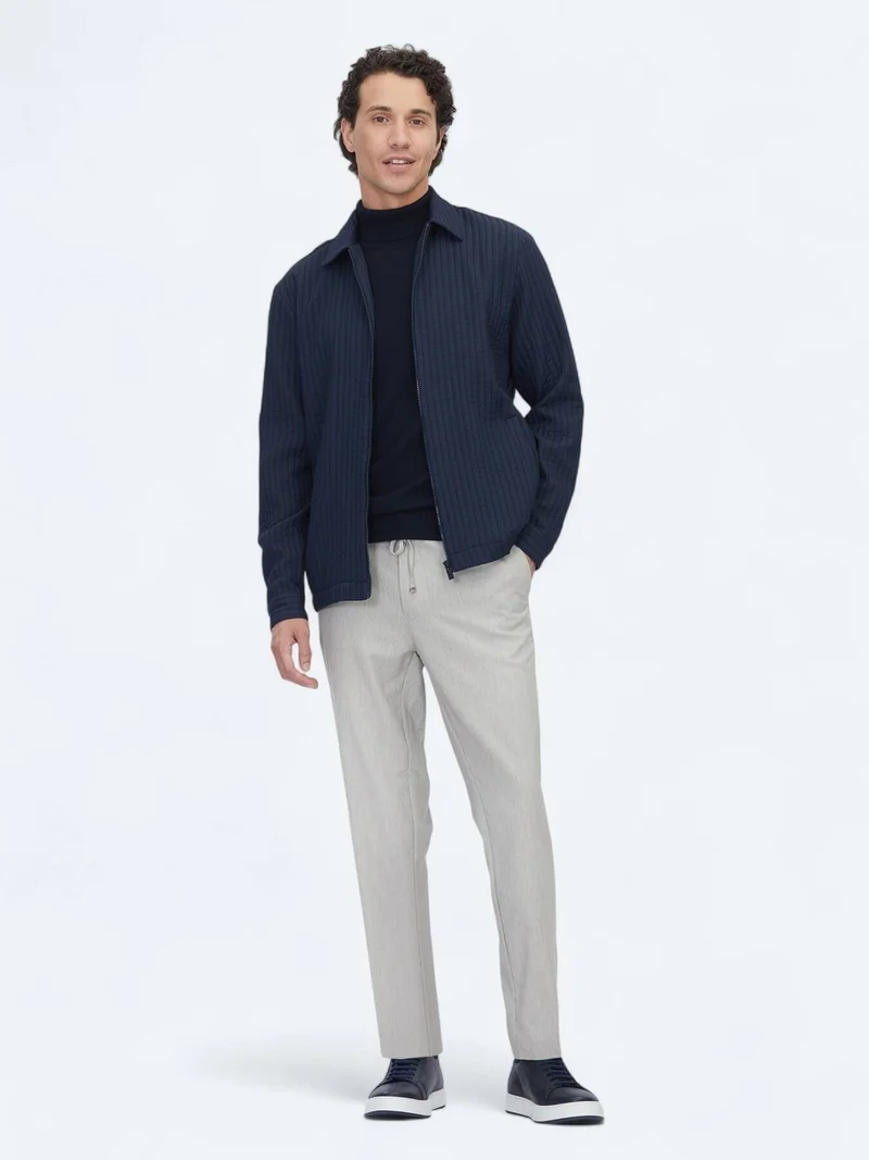 Kip Navy Blue Overshirt
