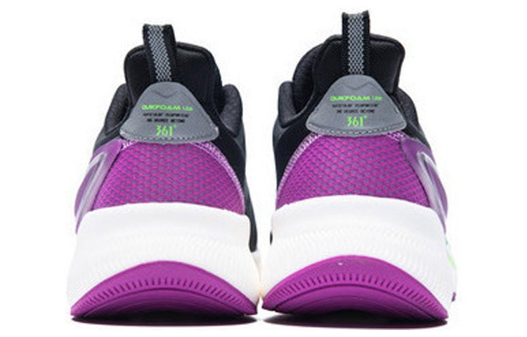 361 Degrees QU!K LITE Lightweight Breathable Running Shoes 'Black Purple' - Image 5