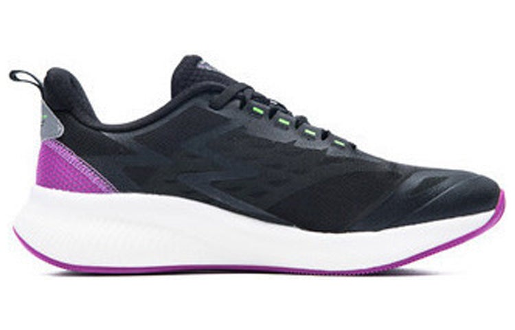 361 Degrees QU!K LITE Lightweight Breathable Running Shoes 'Black Purple' - Image 3