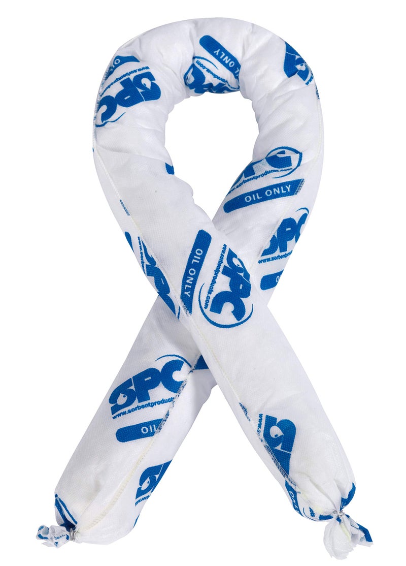 Brady SPC AW412 3" x 4' Oil Only Spill Containment Absorbent Soc - , white , 12 ct - OIL412 - Image 1