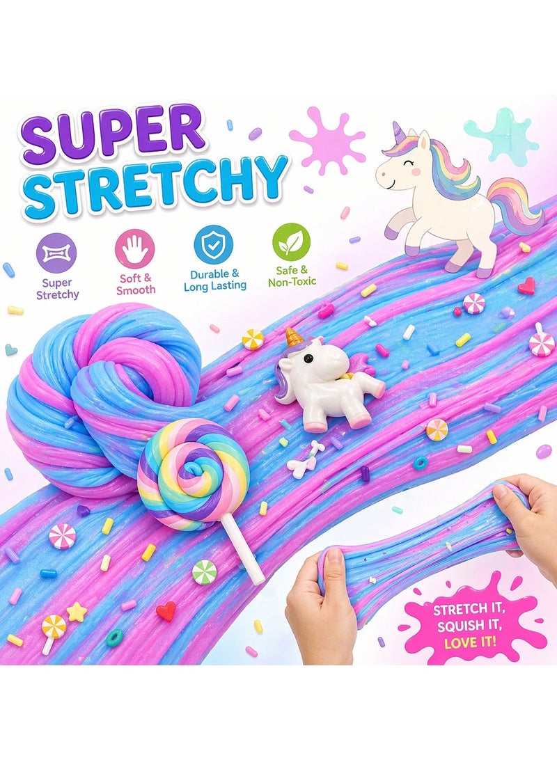 Maanys Butter Slime Kit, Tacky-Free Slime Fluffy, and Scented, Perfect Slime for Kids, Adults, Parties, Learning, and Stress Relief, Endless Fun and Creativity, Pack of 4 - Image 2