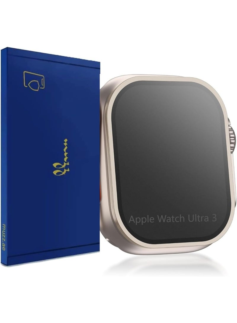 Muzz MATTE 2 Pack Ceramic Flexible Matte Screen Protector for Apple Watch Ultra 3 / Watch 2, (49mm,) HD Clear Touch Sensitive Anti-Scratch Quick Fit Film (Apple Watch Ultra 3) - Image 1