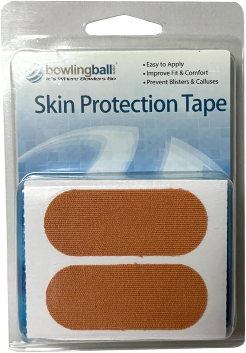 BOWLINGBALL .com Beige Bowling Protecting Tape (30 Pre-Cut Pieces) - Thumb/Finger Tape for Skin Protection & Consistent Release - Durable, Breathable Accessory - Image 1