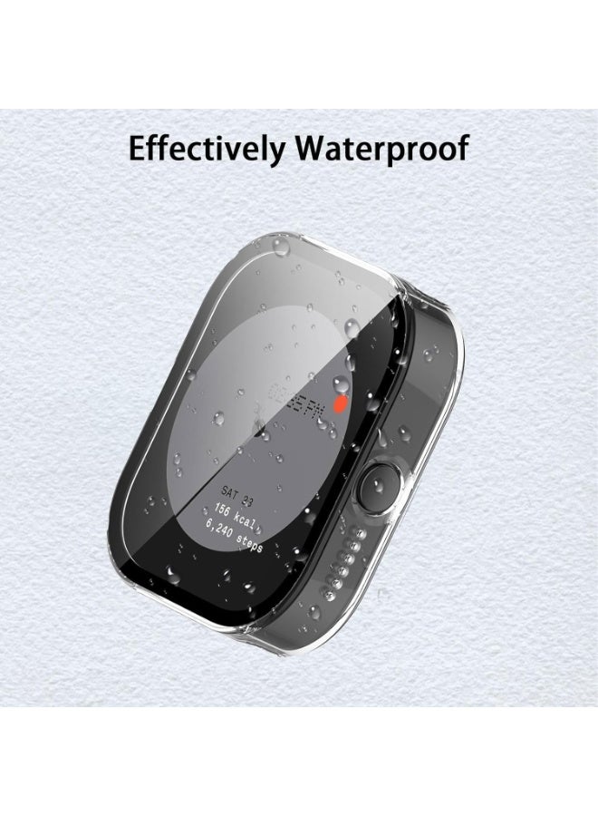 Case Compatible with CMF by Nothing Watch Pro, Full Coverage Slim Hard Case Protective Bumper Built-in Tempered Glass Screen Protector Shell for CMF by Nothing Watch Pro (Clear) - Image 4