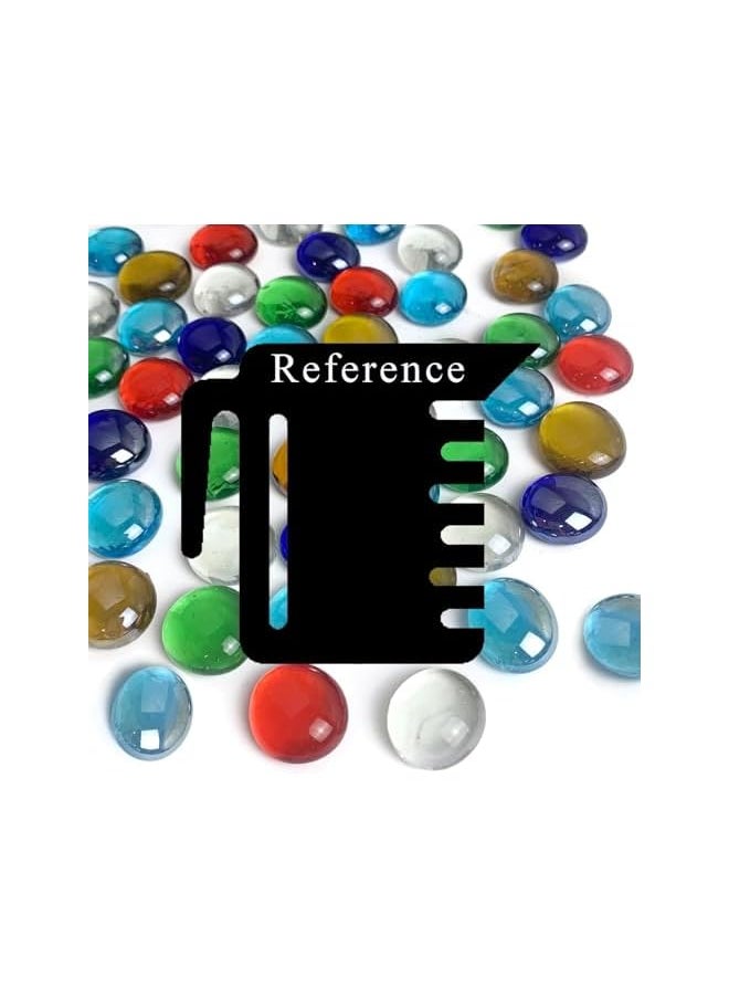 The Bros Flat Glass Pebbles for Vase, Glass Gem Stones for Aquarium, Decorative Glass Rocks for Vase Filler Fish Tank Planter Crafts Birdbath and Valentines Day Decor  - Image 3