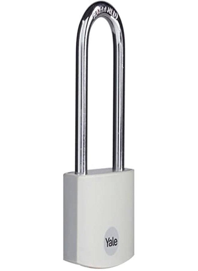 ييل قفل ييل من الألومنيوم المغطى بسلسلة بطول 2.2 بوصة مع 3 مفاتيح متشابهة لخزانة صالة الألعاب الرياضية المدرسية، والسياج، والبوابة، وصندوق الأدوات، والحافظة، وتخزين المشبك (رمادي) - Image 5