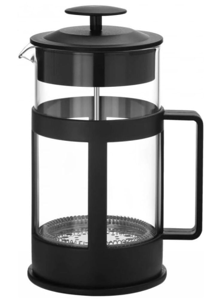 DubaiGallery French Press Coffee Maker Borosilicate Glass Heat Resistant Carafe With Durable Lid And Dual Stainless Steel Filter 800 Ml - Image 2