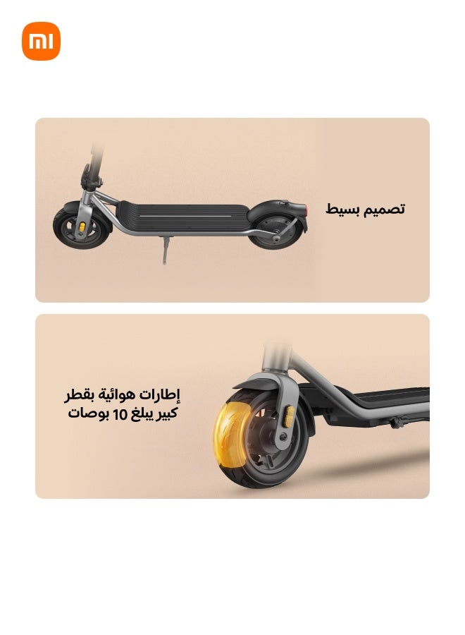 Xiaomi Electric Scooter 6 Essential, 300W Motor, 25km Range, 25km/h Top Speed, 10-Inch Pneumatic Tires, Front Drum & Rear E-ABS Braking, 3-Second Quick Folding, IPX4 Water Resistance, Smart Electric Scooter for Adults, Road Legal - Image 2