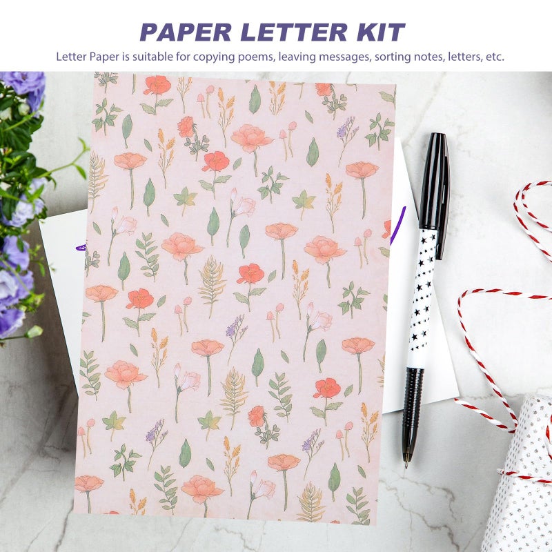 A5 Floral and Animal Letter Paper Stationery Set with Envelopes for Creative Writing - Image 4