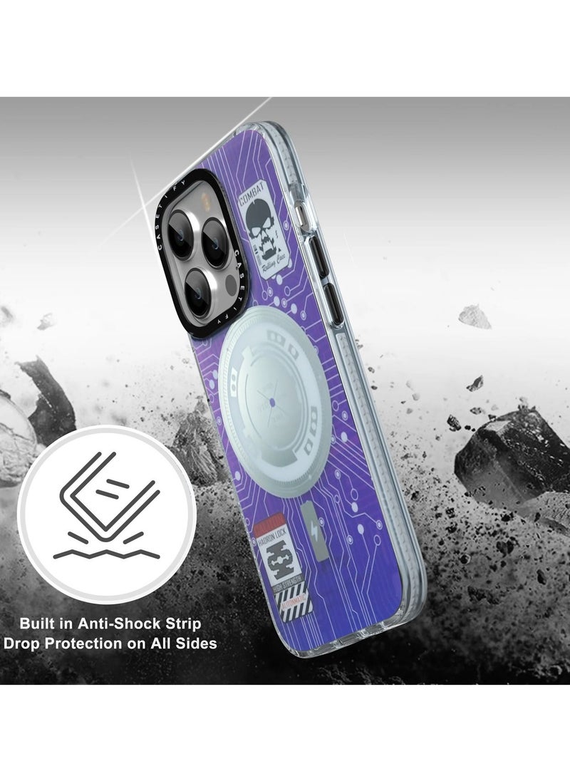 Casetify - Elegant Super Stylish MagSafe Case Cover For Apple iPhone 14 Pro Purple - Image 1