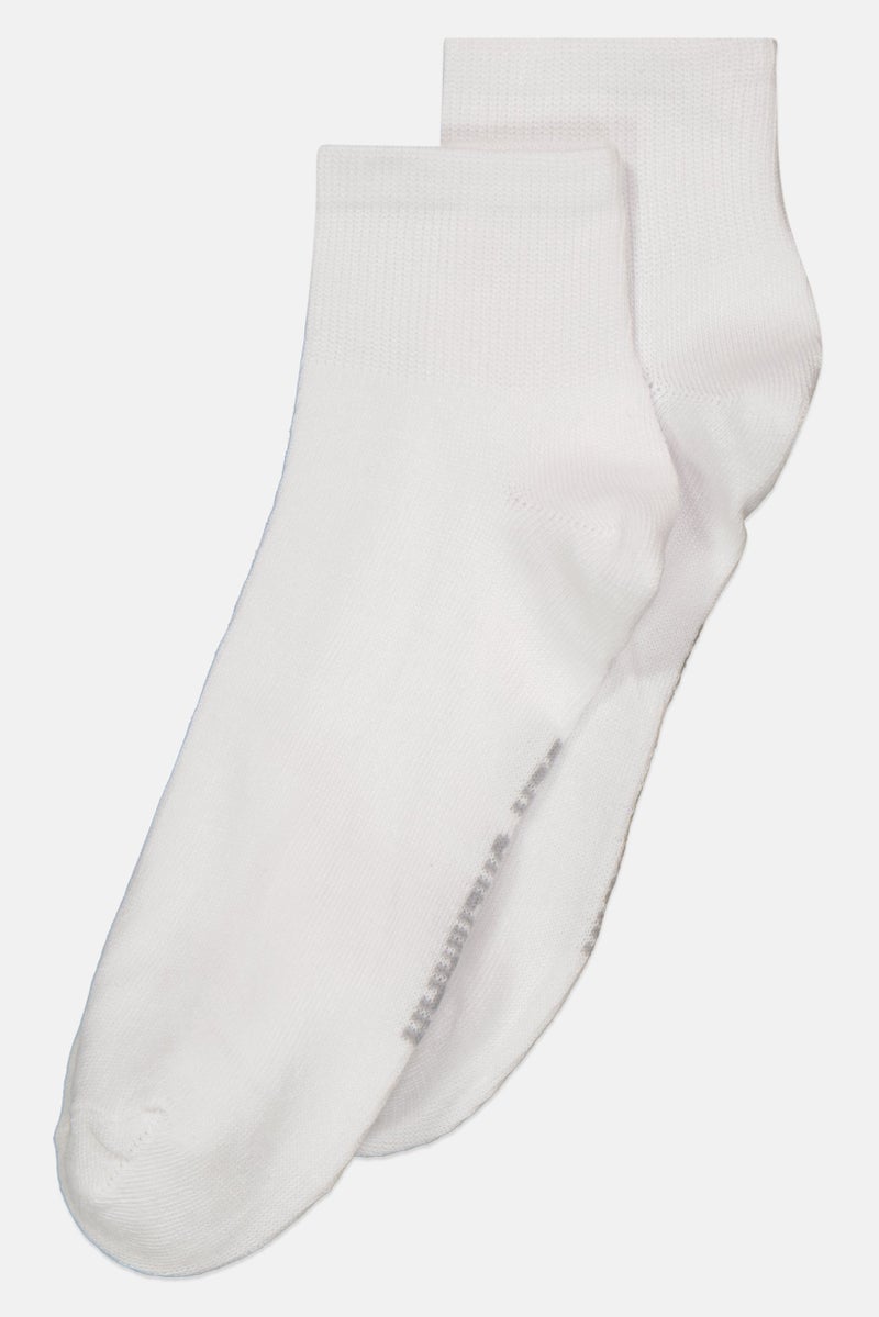 Ben Sherman Men 10 Pairs Textured Quarter Socks, White - Image 2