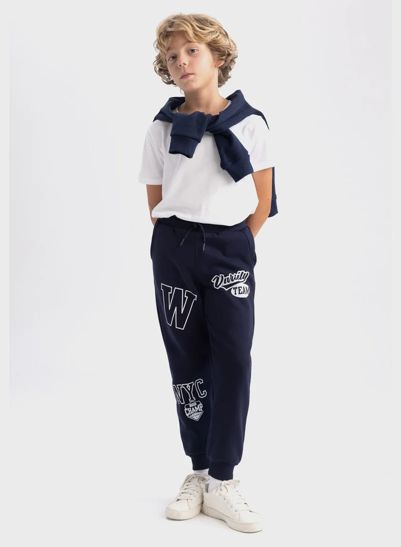DeFacto Kids Printed Sweatpants