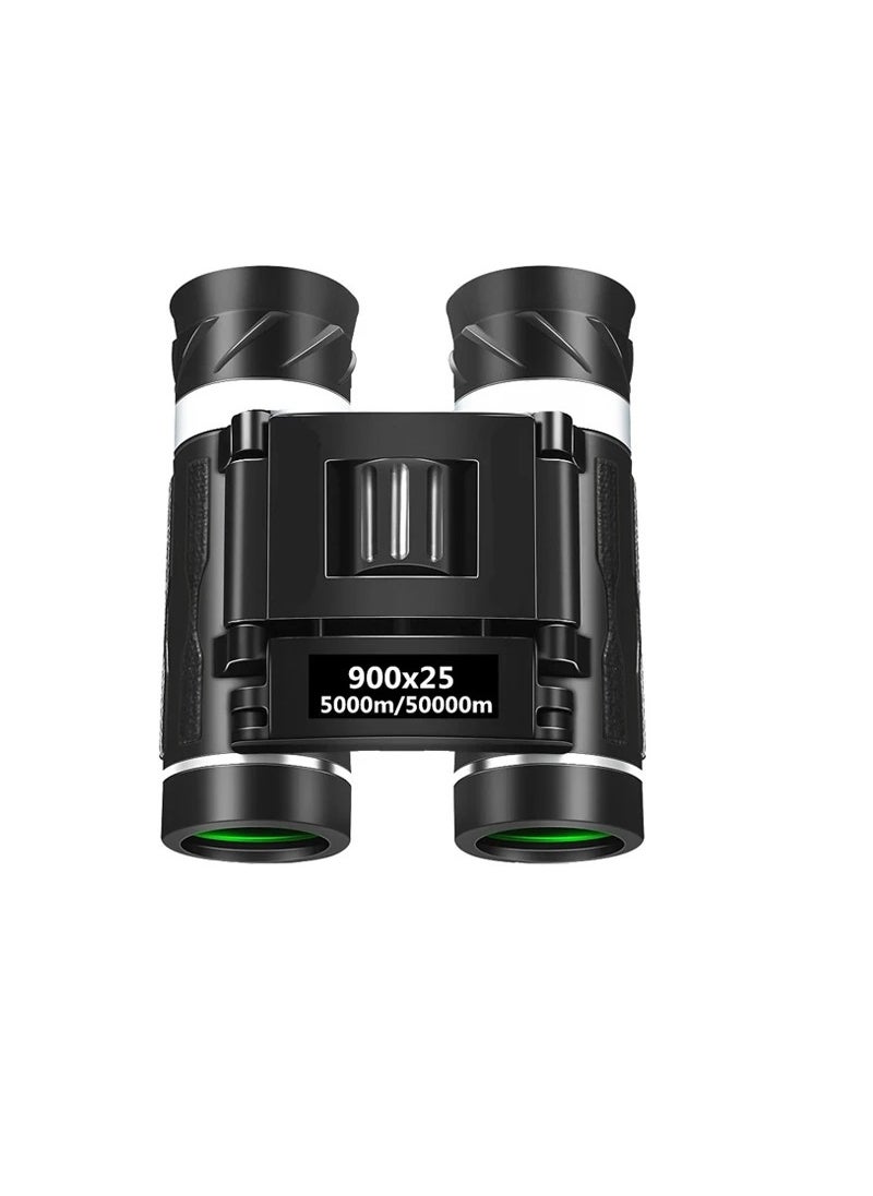 Generic HD Zoom Portable 900x25 Zoom Binoculars High Definition Low-Light Night Vision Travel Folding Telescope Travel Folding Telescope Bag For Watching Travel Viewing  - Image 1