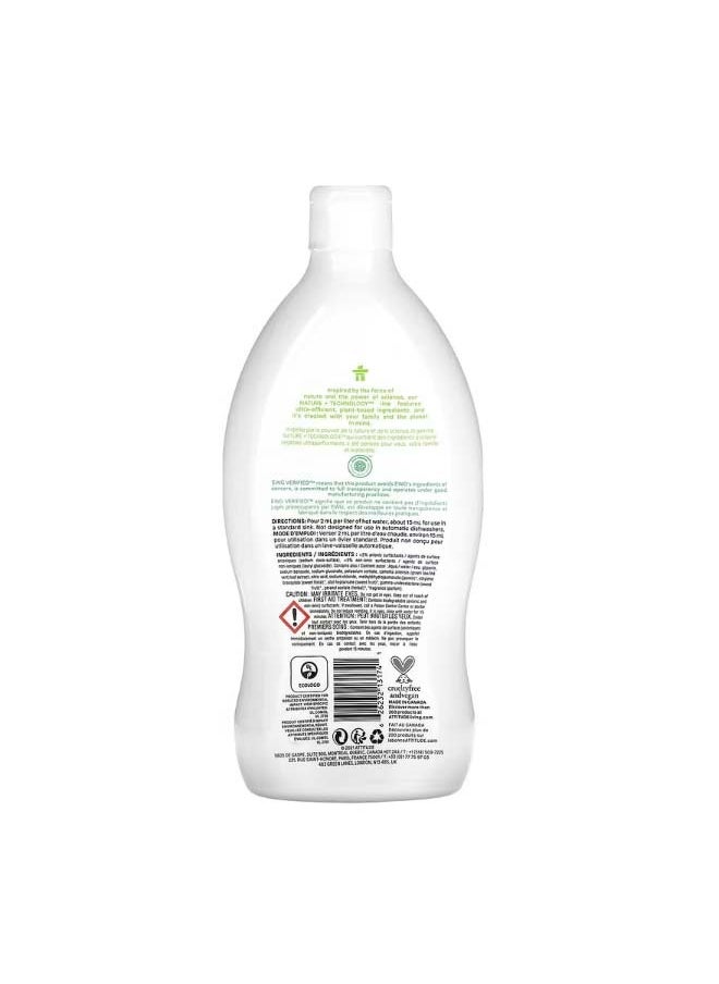 Attitude Dishwashing Liquid Green Apple And Basil 23.7 fl oz 700 ml  - Image 2
