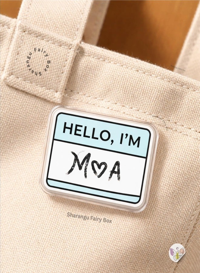 Sharangu دبوس أكريليك Sharangu TXT MOA | دبوس Hello I'm MOA K-Pop | بروش خفيف الوزن ومقاوم للماء للحقائب وحقائب الظهر والسترات | هدية | بروش باسم المعجبين | شارة K-Pop | هدية تذكارية لمحبي MOA - Image 2