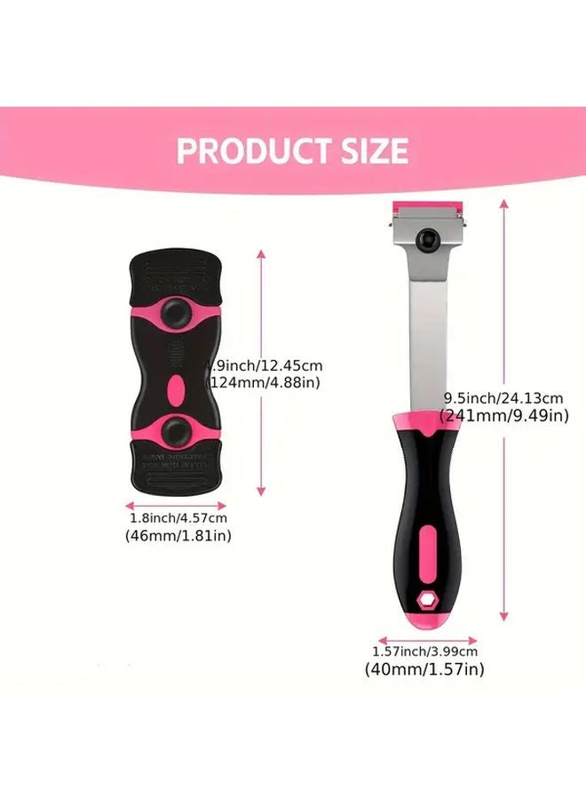 2pcs Heavy Duty Scraper Tool with 20 Blades Multi Purpose Adhesive Remover - Image 5