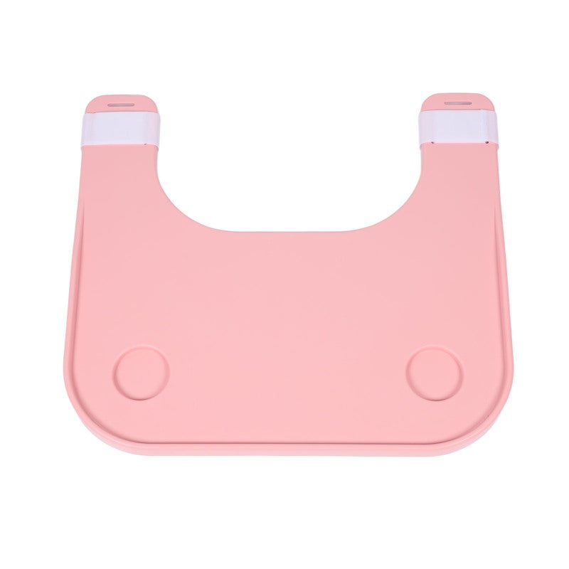 Wheelchair Lap Tray Pink Thickened Foldable Design - Easy To Use Wheelchair Dining Table Board for Elderly And Individuals With Disabilities - Image 1
