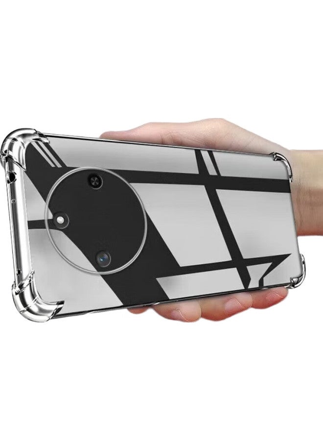 kelleia Kalaio Protective Case For Honor X60, Full Coverage Anti-Drop Tpu Corner Airbag Silicone Soft Shell/Protective Cover, Transparent - Image 2