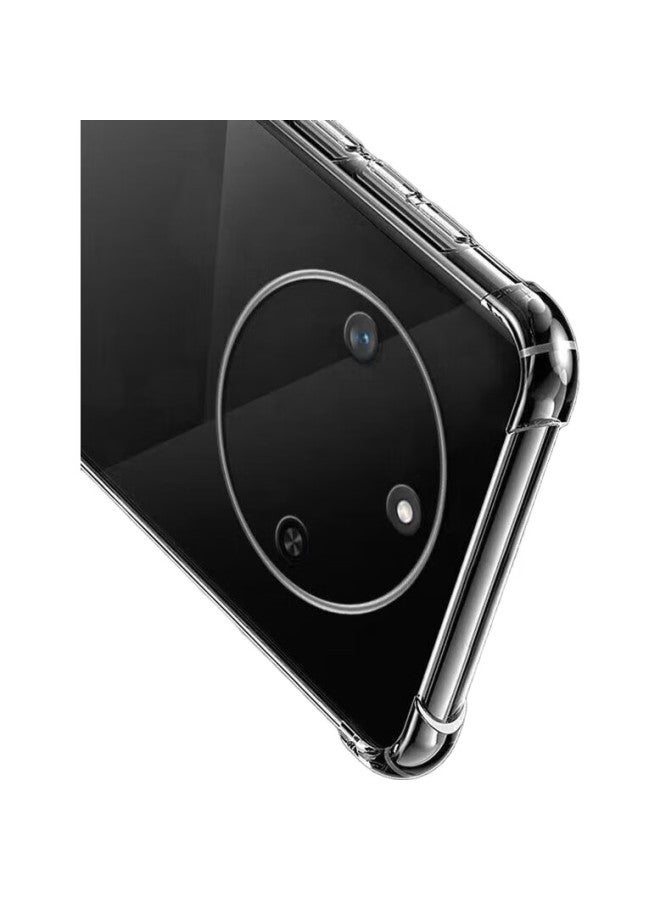 kelleia Kalaio Protective Case For Honor X60, Full Coverage Anti-Drop Tpu Corner Airbag Silicone Soft Shell/Protective Cover, Transparent - Image 1