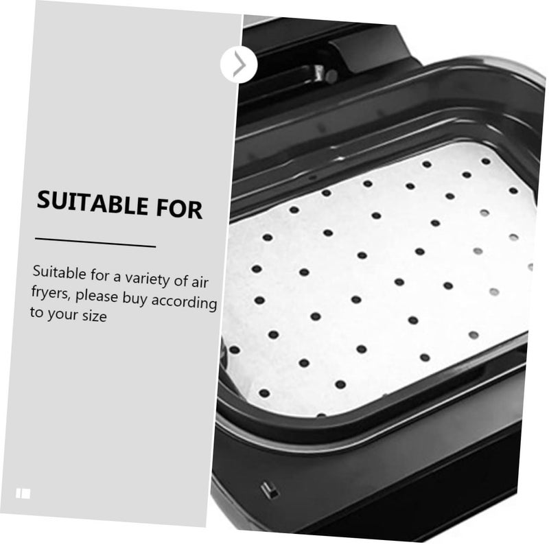 200 Pcs Air Fryer Paper Liners Non Stick Heat Resistant Parchment Baking Sheets With Holes - Image 5