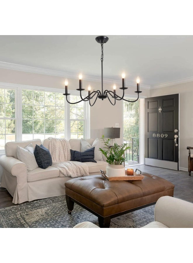 SUN SHINE Black Chandeliers Ceiling Lights Living - Image 5