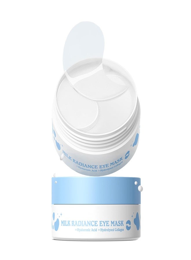 AKARY Milk Eye Patches, Under Eye Patches With Milk Hydrolyzed Collagen, For Puffy Eyes and Dark Circles, Hydrating & Soothing, All Skin Types Eye Care - Image 1