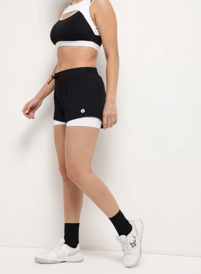 زيسي شورت نسائي  في  - ليلي سماوي أسود