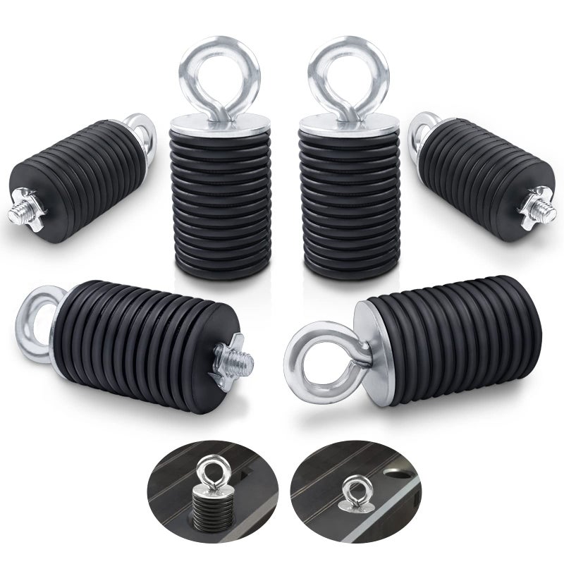 StarknightMT Ranger Tie Down AnchorsUTV Lock and Ride 2 Bed Anchor Compatible with Polaris General Ranger 500 570 1000 XP 900 800 700 with 1716 Hole6 PcsBlack