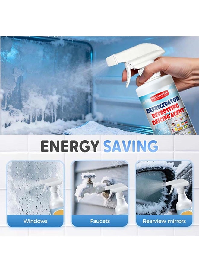 WILLIAM WEIR Refrigerator Defrosting Deicing Acent, Defrosting Spray For Fridge Freezer, Refrigerator Defrosting Spray, Refrigerator Deicing And Defrosting Agent, Spray For Defrosting Refrigerator And Freezer, Saves Electricity and Odour, 120ml - Image 5