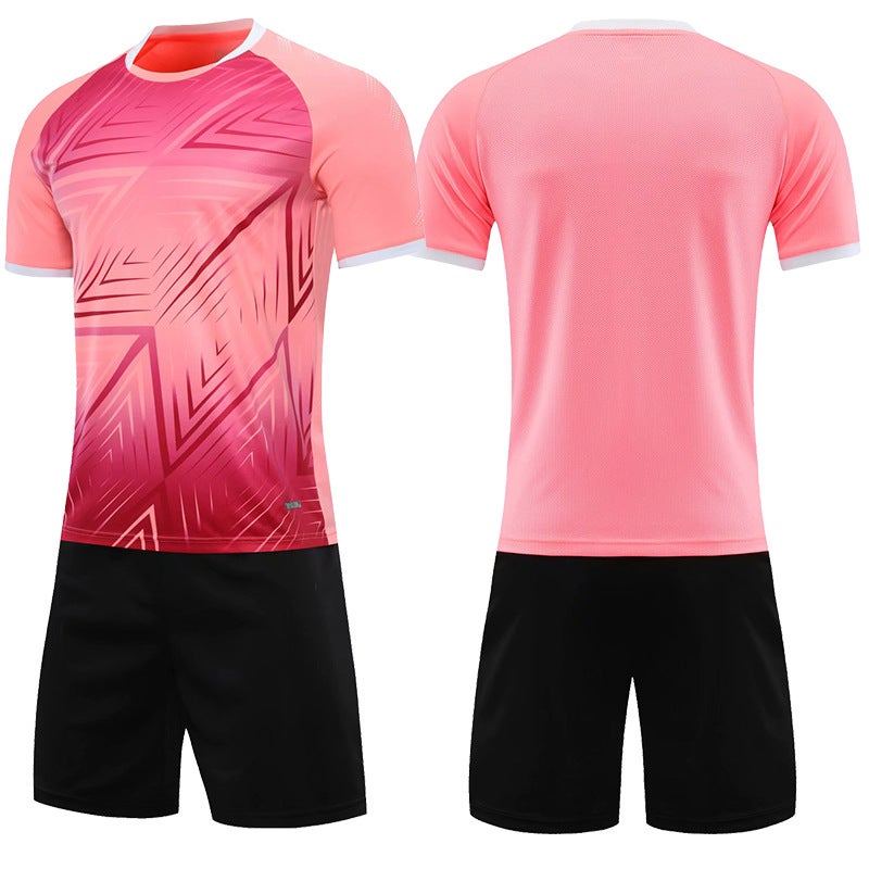 Generic Kids Volleyball Jersey and Shorts Set 021 Red  - Image 4